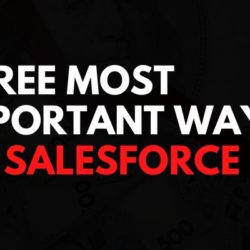 three most important way of Salesforce